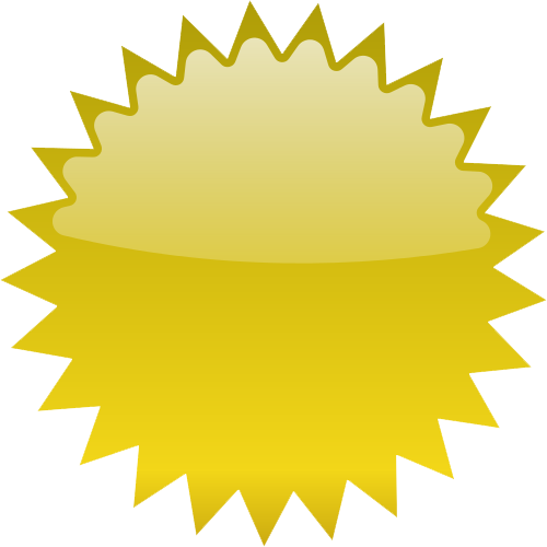 Gold Starburst Transparent PNG Image