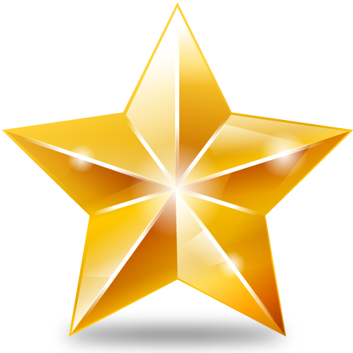 Christmas Gold Star File PNG Image