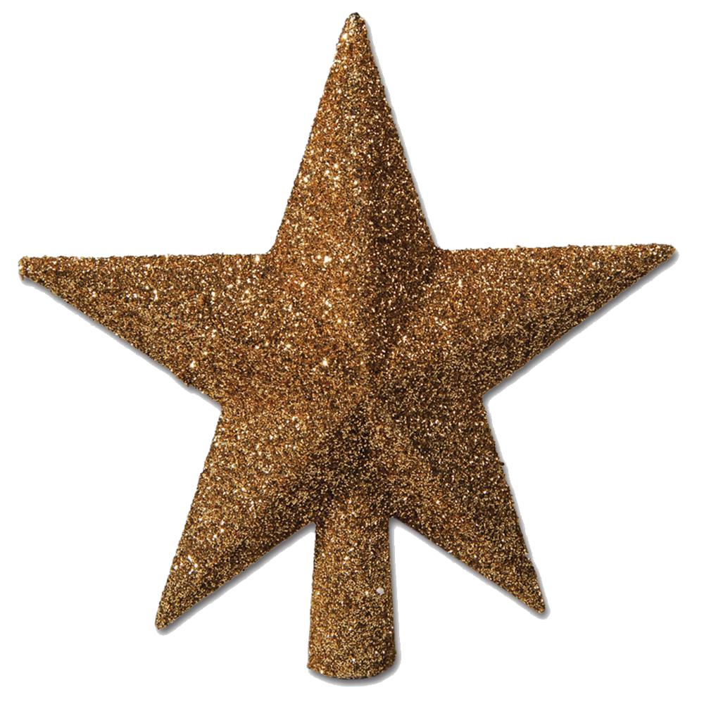 Christmas Gold Star Photos PNG Image