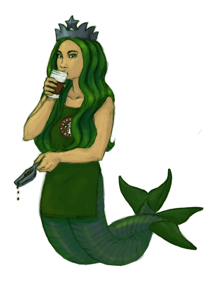 Siren Frappuccino Coffee Starbucks Mermaid Free Download Image PNG Image