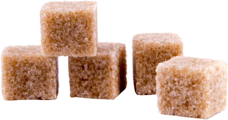 Brown Cane Big Sugar Photos Cubes PNG Image