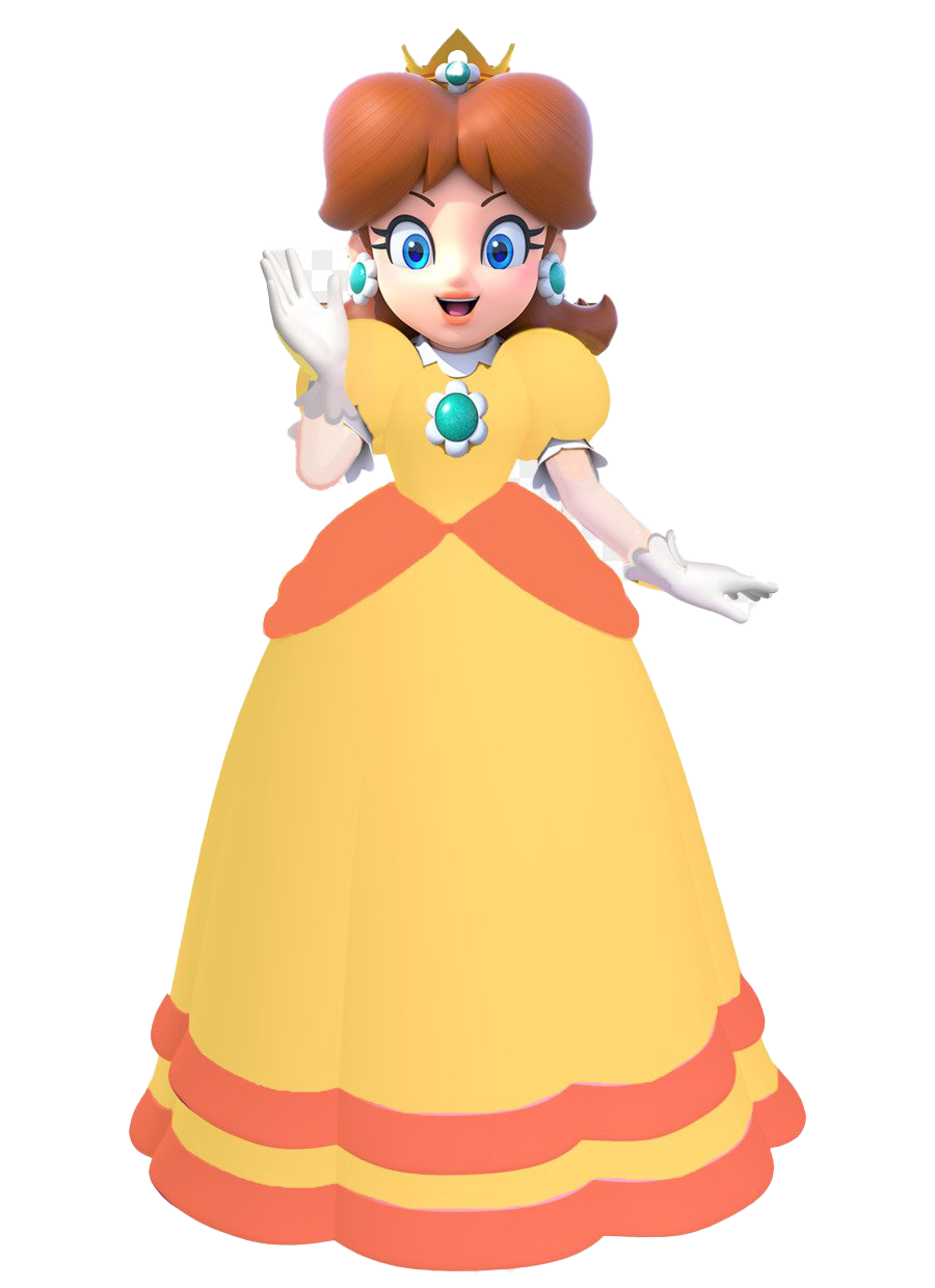 Princess Daisy Free Clipart HD PNG Image