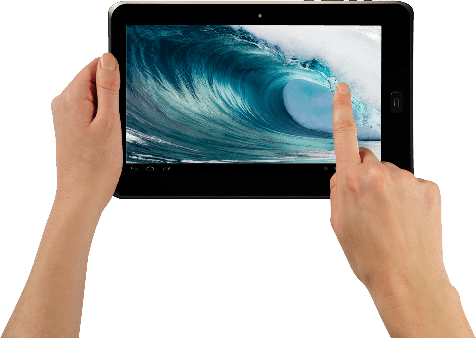 Tablet In Hands Png Image PNG Image