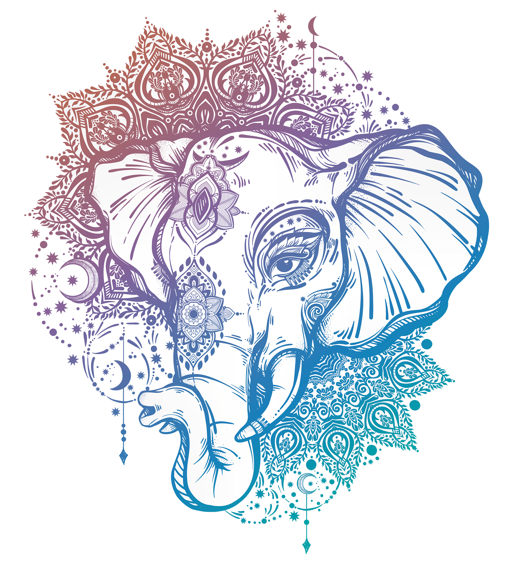 Tattoo Mandala Ganesha Elephant Artist Free Frame PNG Image