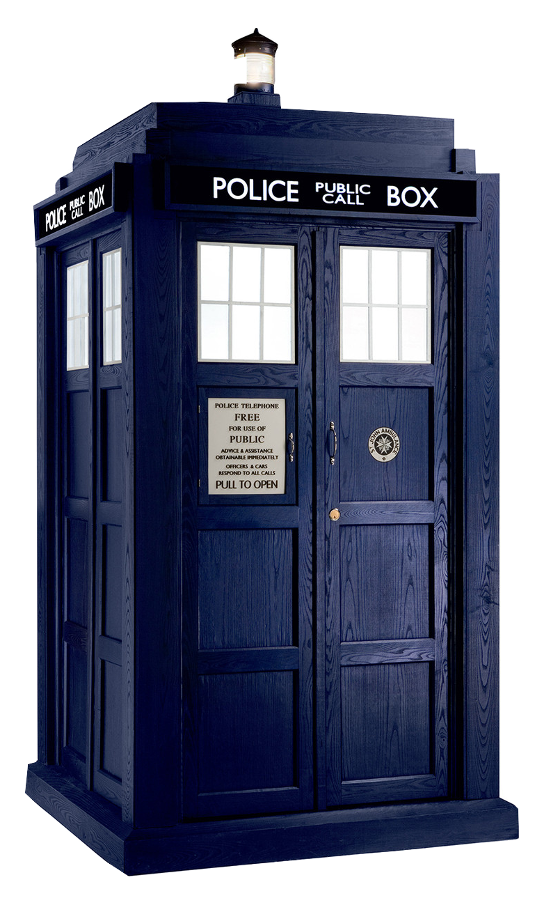 Box Police Tardis Telephony Payphone Standee PNG Image