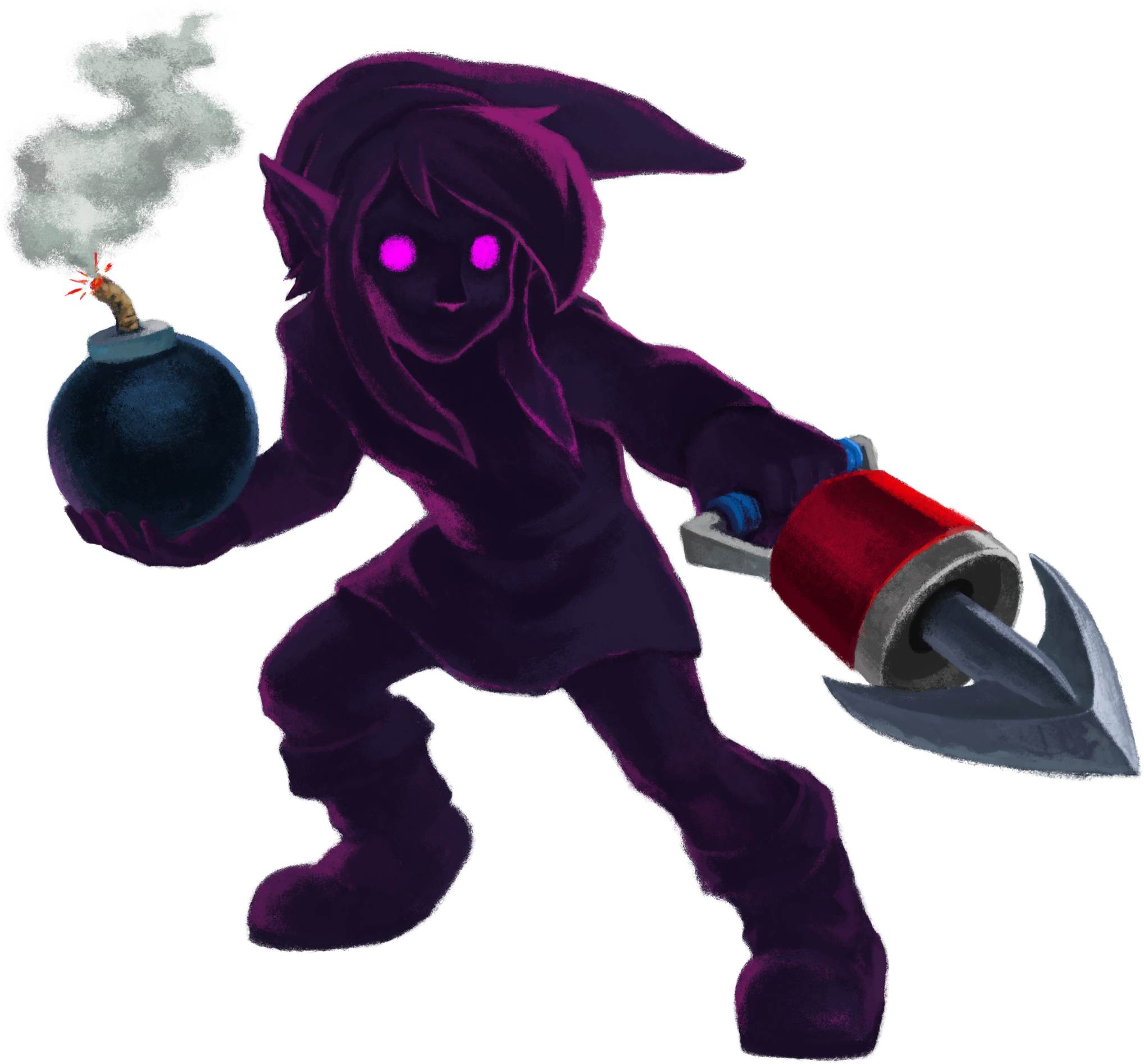 Dark Link Zelda PNG Free Photo PNG Image