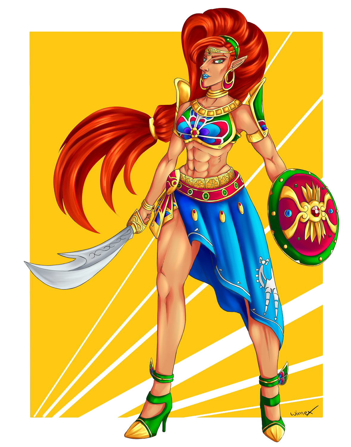 Zelda Urbosa Free Clipart HQ PNG Image