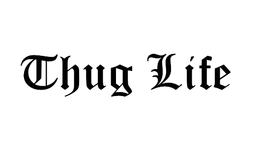 Thug Life Text PNG Image