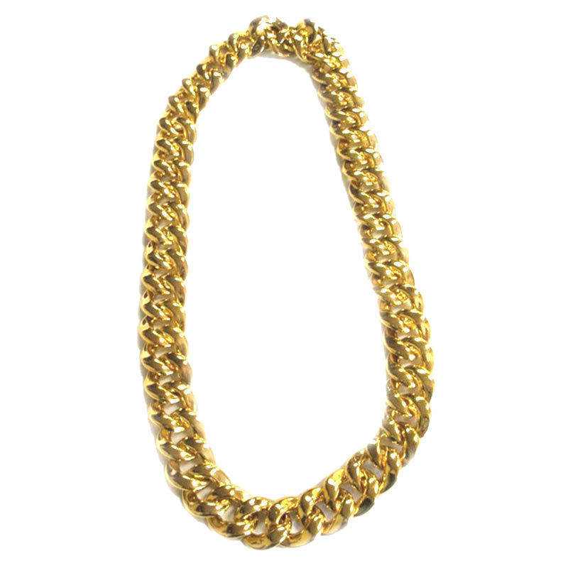 Thug Life Gold Chain PNG Image