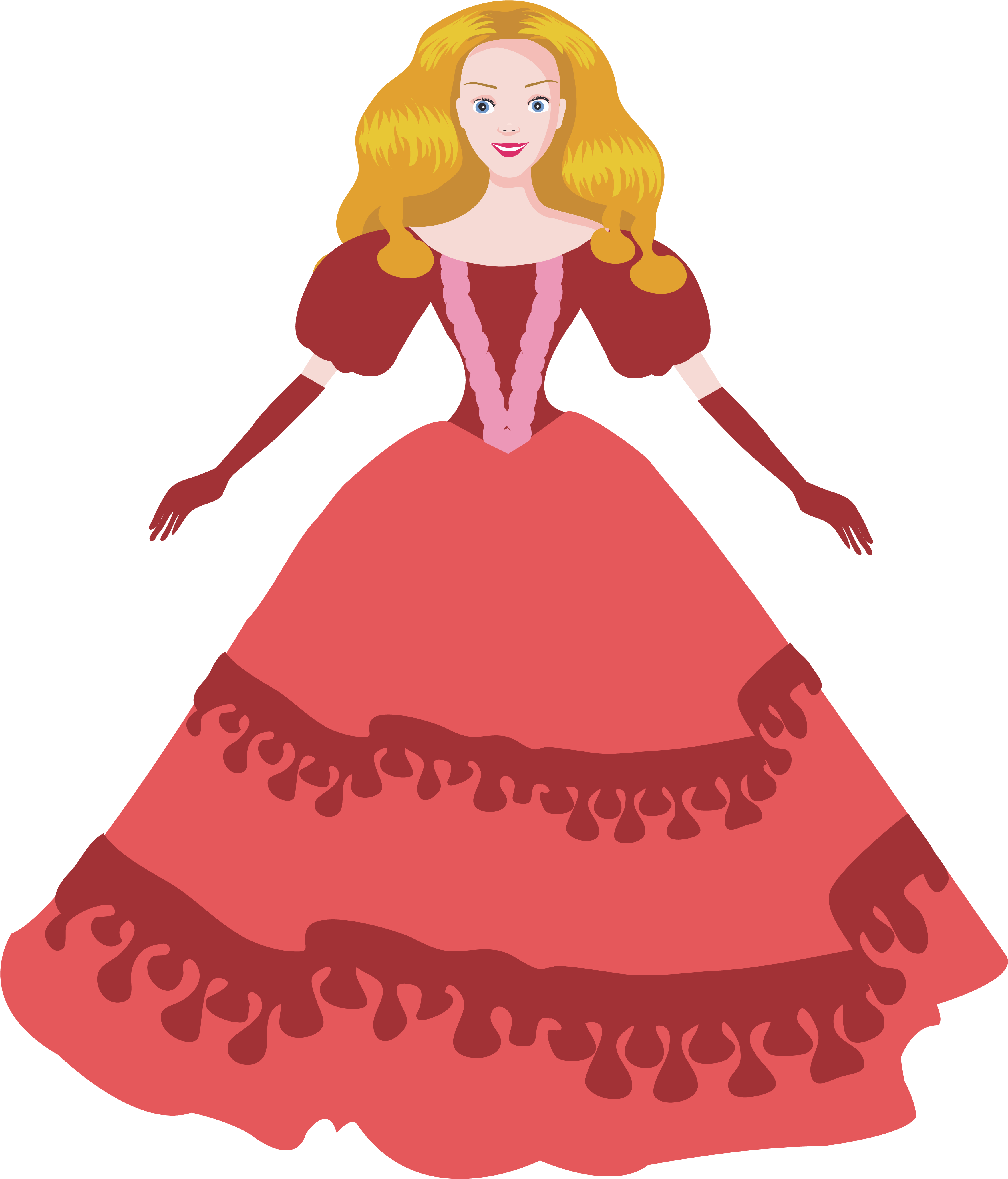 Vector Doll Princess Barbie Free HQ Image PNG Image