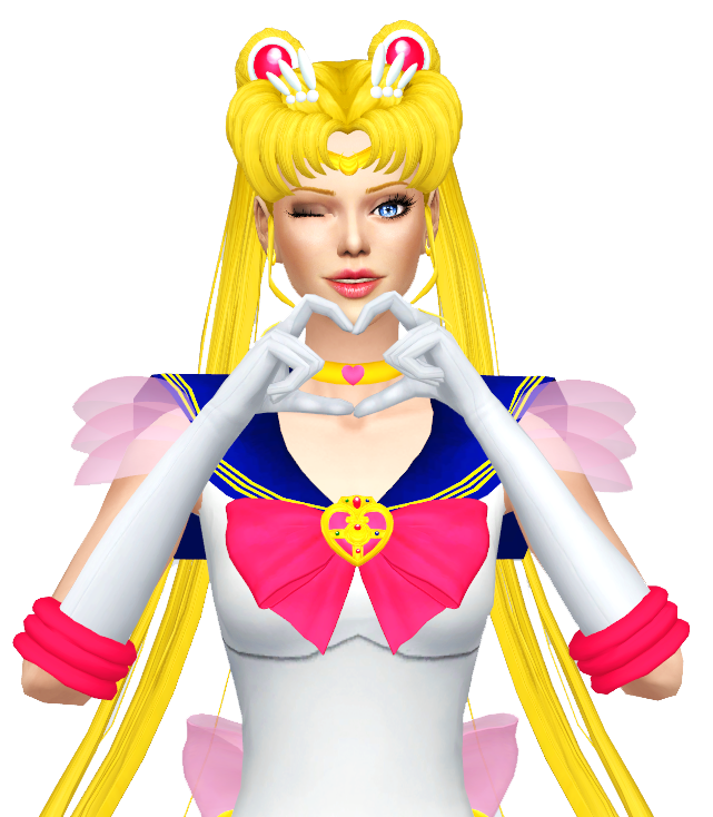 Sims Yellow Moon Sailor Figurine Mars PNG Image