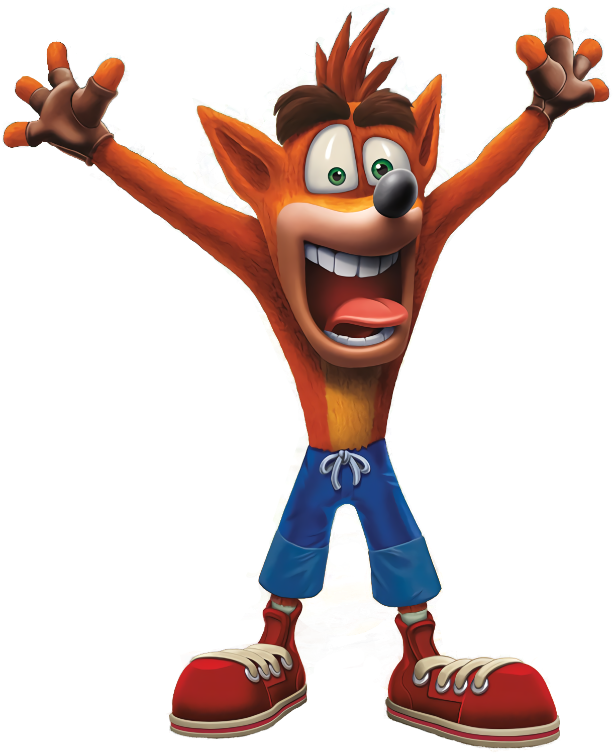 Sane Crash Trilogy Back Strikes Figurine Warped PNG Image