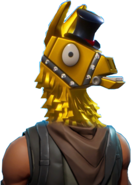 Toy Figure Royale Fortnite Llama Battle Action PNG Image