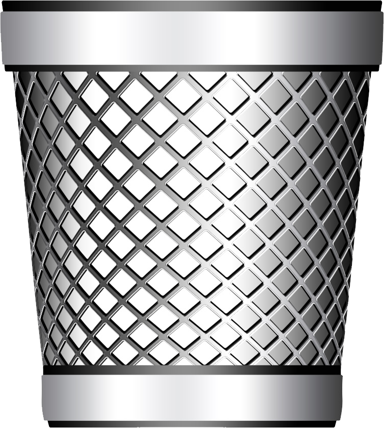 Bin Trash Silver PNG Image High Quality PNG Image