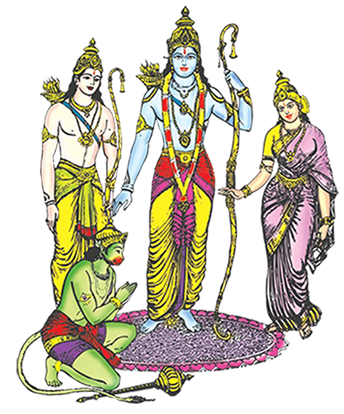 Art Sita Ramayan Fictional Rama Character PNG Image