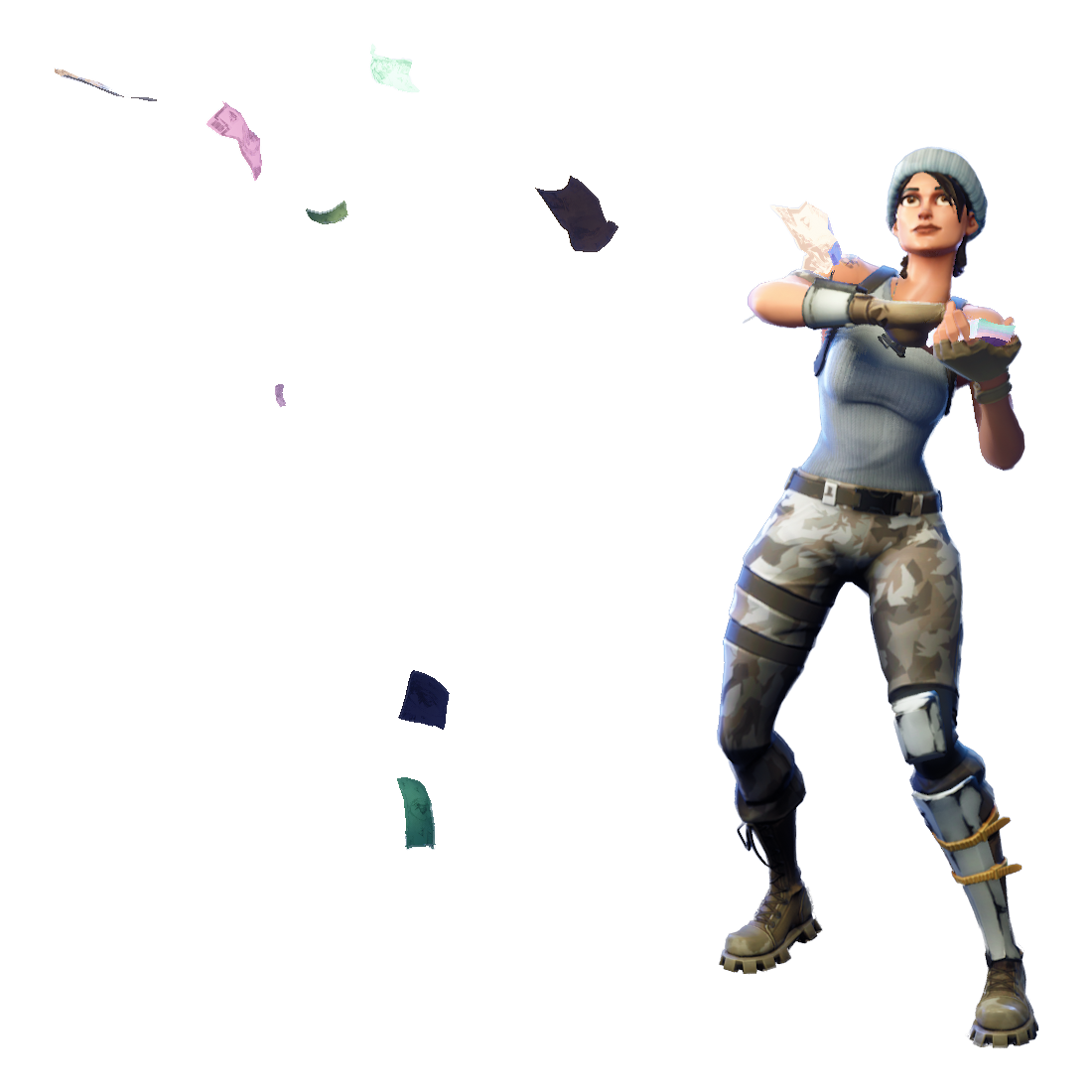 Figure Royale Game Figurine Video Fortnite Battle PNG Image