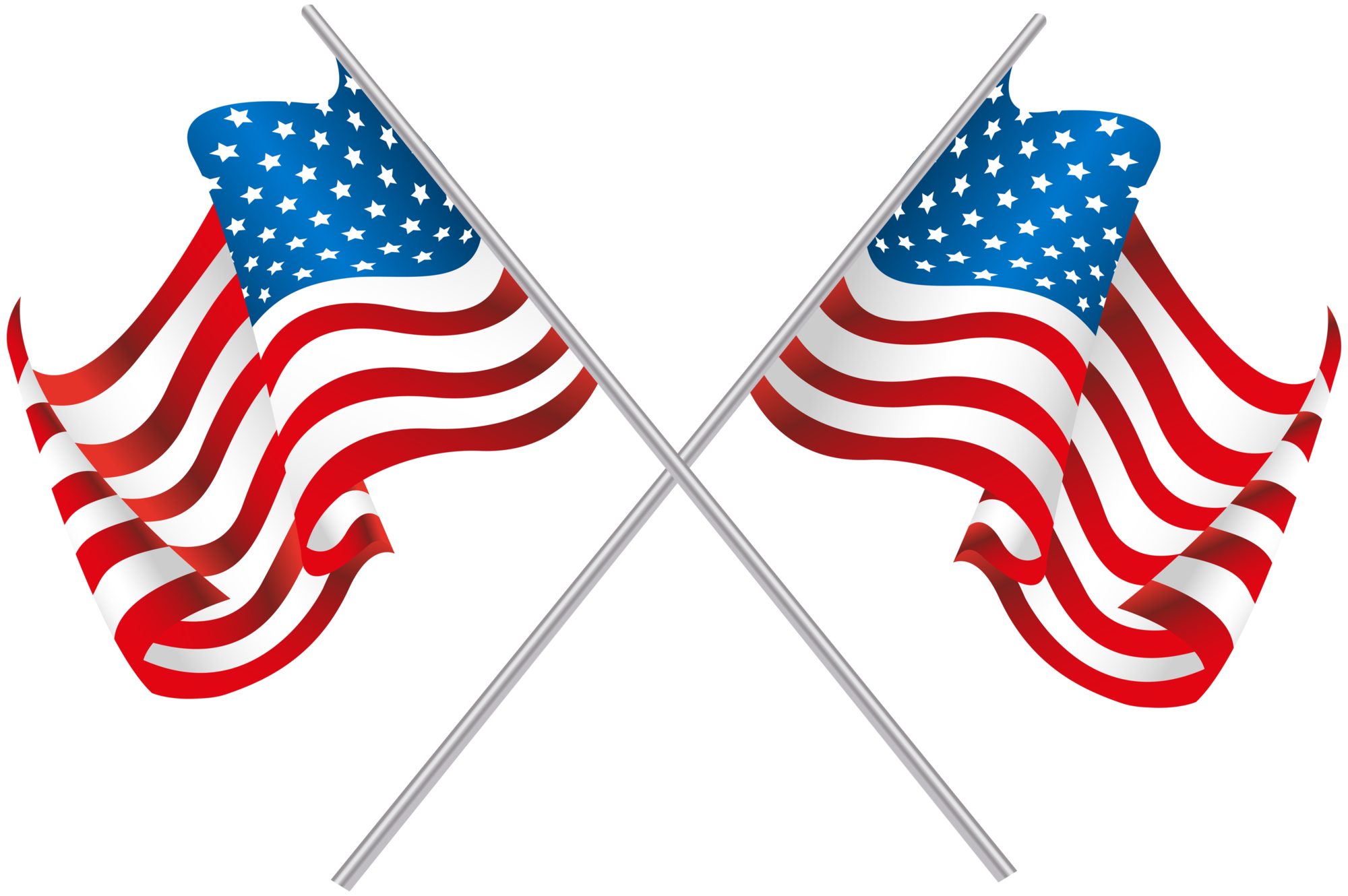 American Flag Free Clipart HD PNG Image