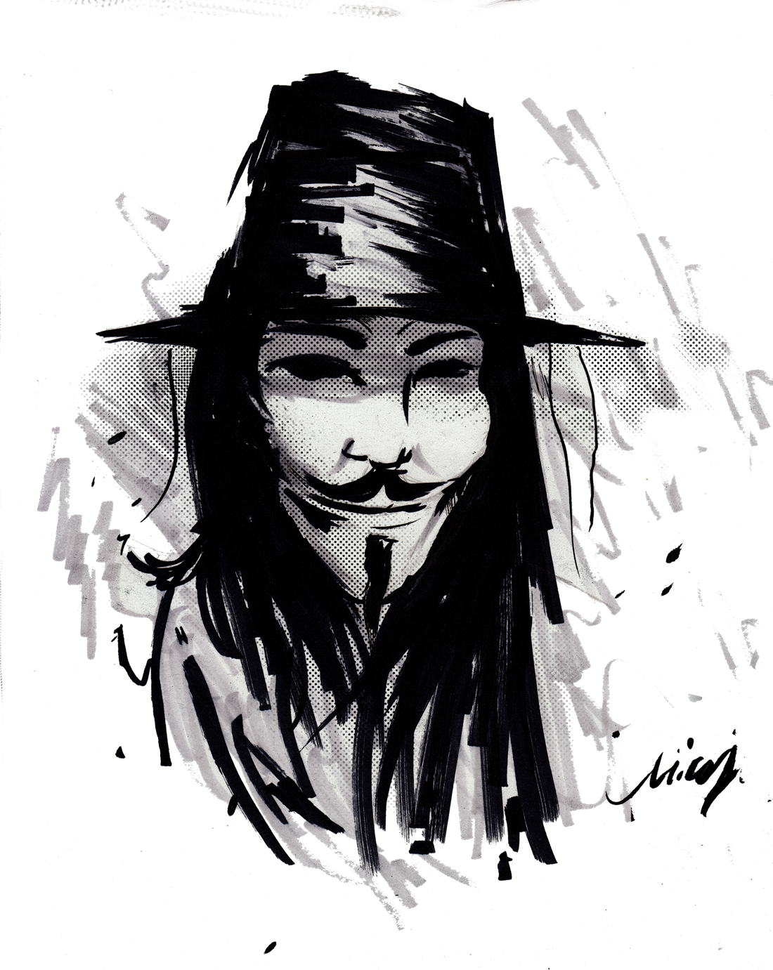 V For Vendetta PNG Image