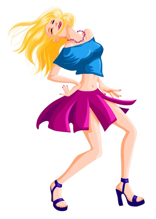 Girl Vector Dancing HD Image Free PNG Image