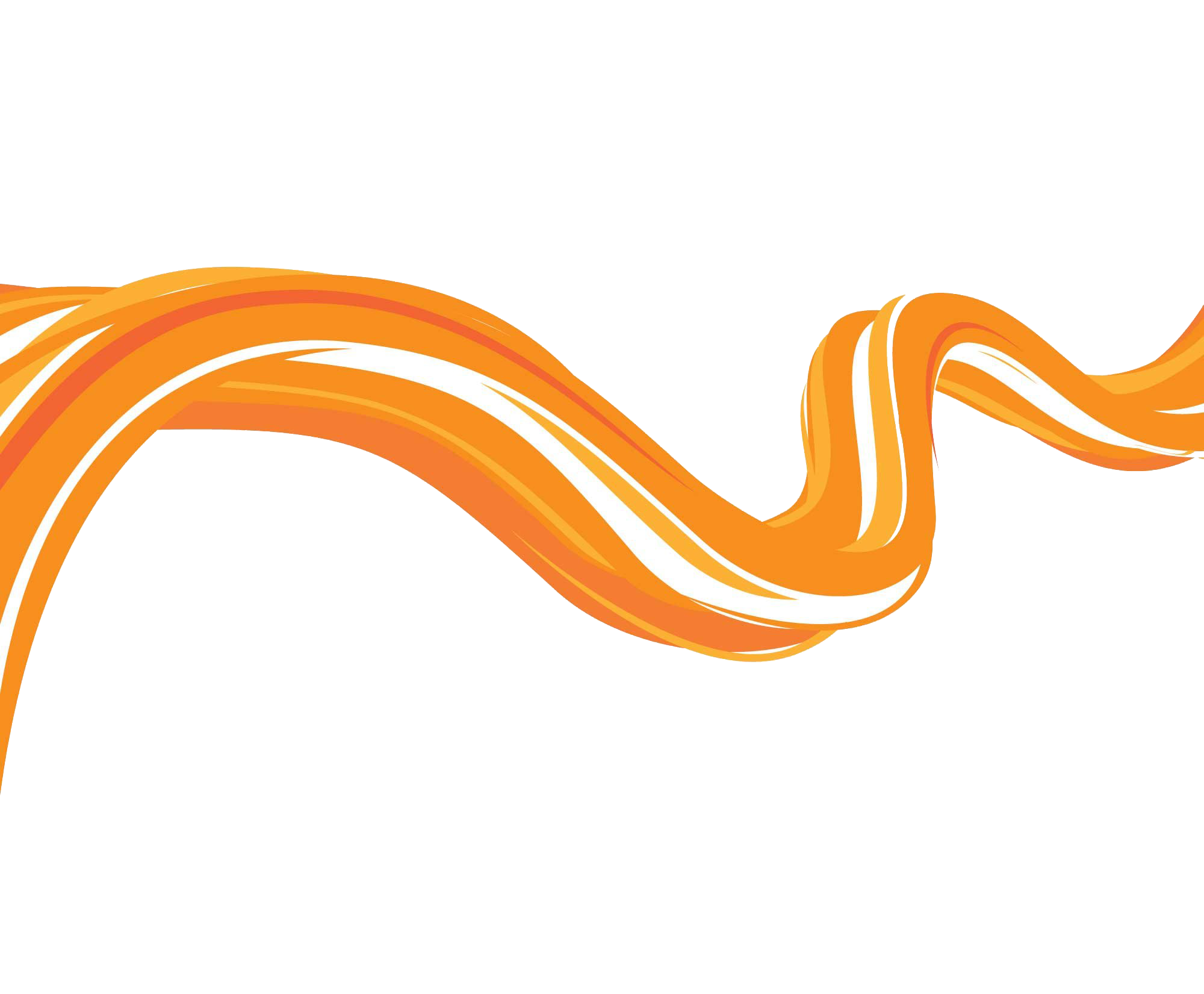 Orange Vector Wave PNG Image High Quality PNG Image