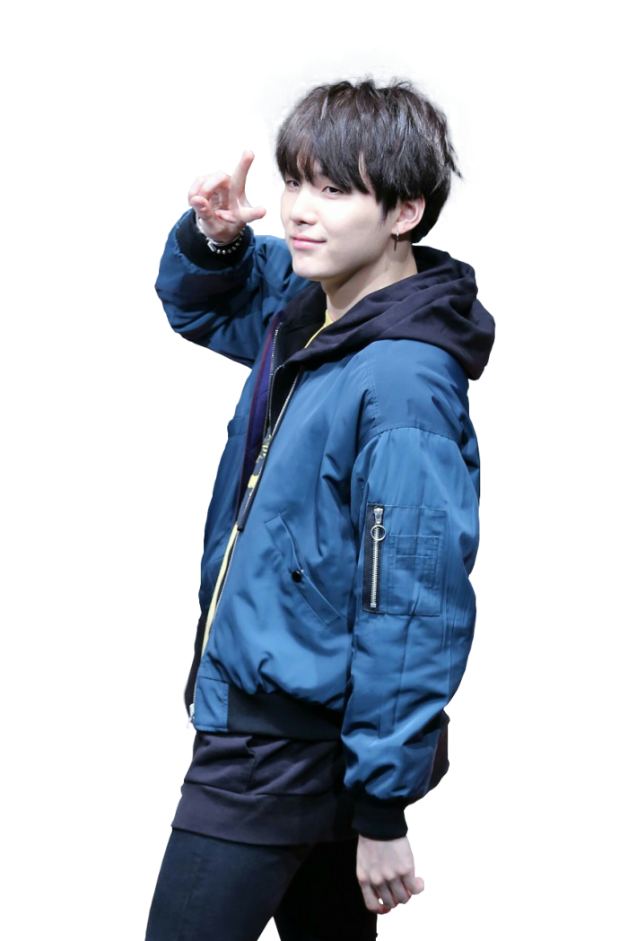 Kpop Blue Clothing Suga Bts Download HQ PNG PNG Image