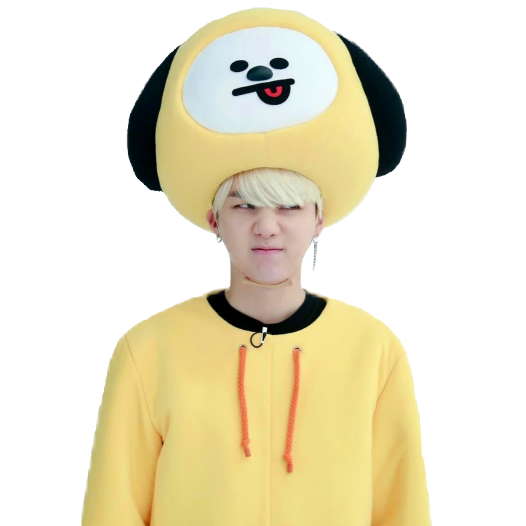 Run Suga Yellow Bts Headgear PNG Free Photo PNG Image