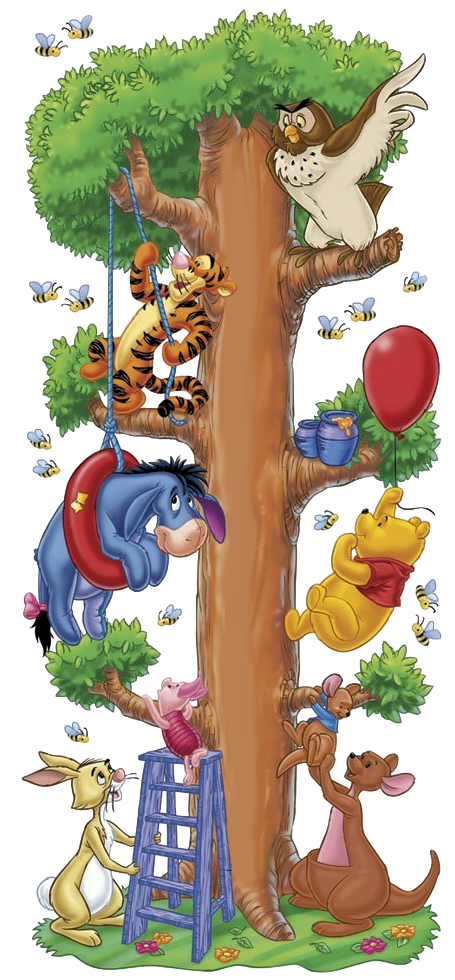 Tree Kanga Winniethepooh Cartoon Eeyore Free Photo PNG PNG Image