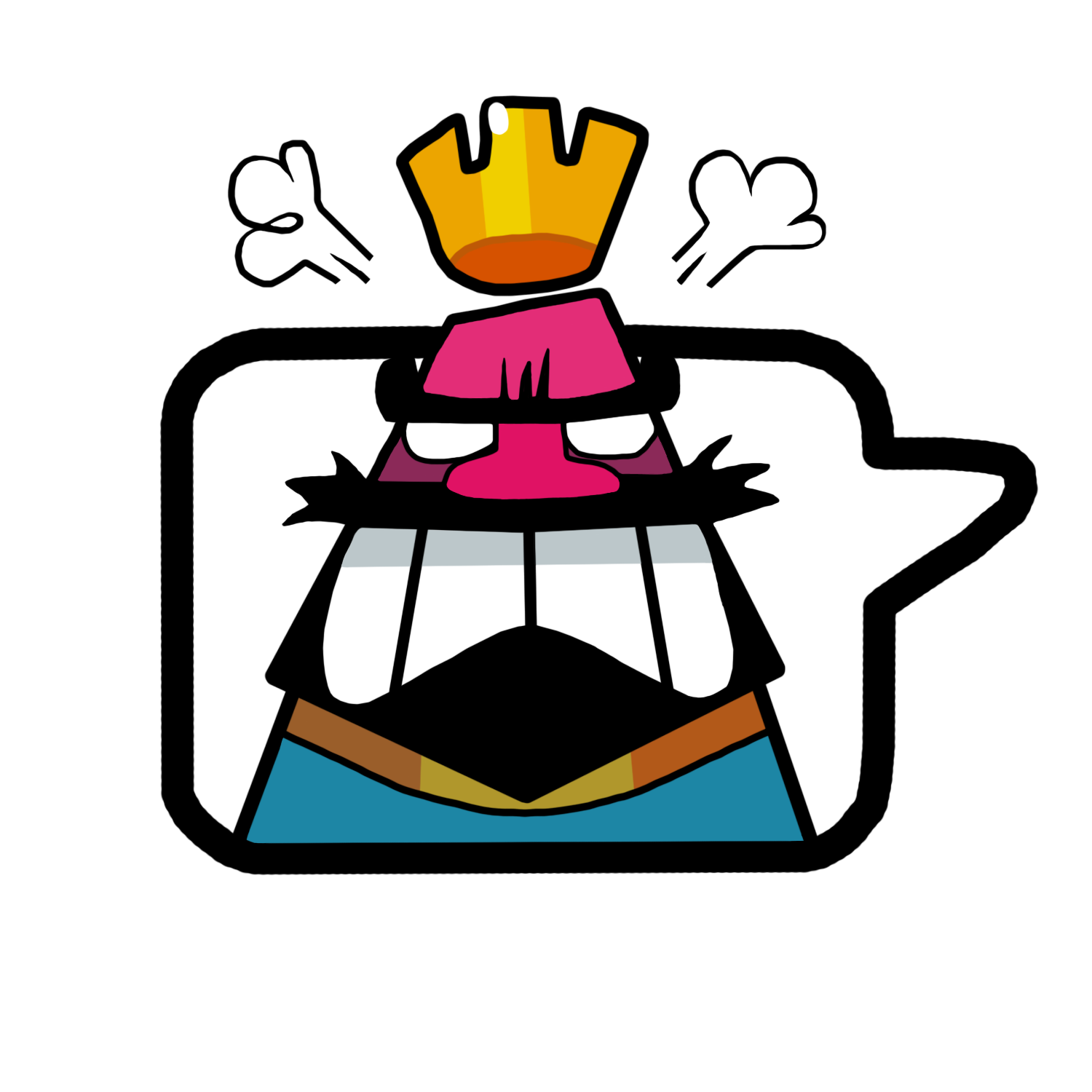 Gems Clash Artwork Anger Headgear Royale PNG Image