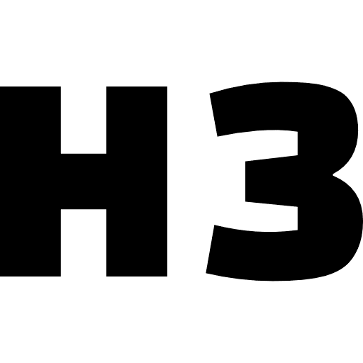 H3 Heading Icon