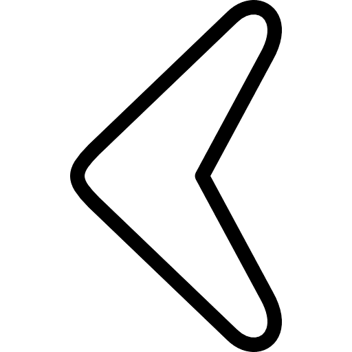 Chevron Direction Left Outline Icon