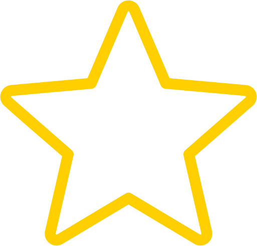 Star Line Yellow Icon