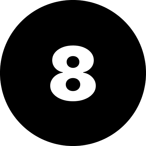 Eight Number Round Icon