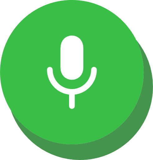 Microphone Button Green Icon