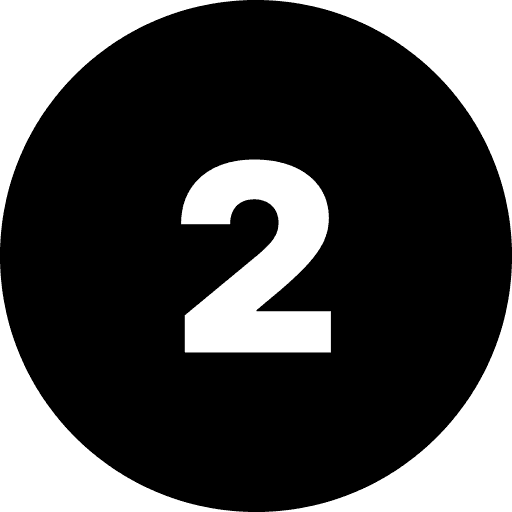 Two Number Round Icon