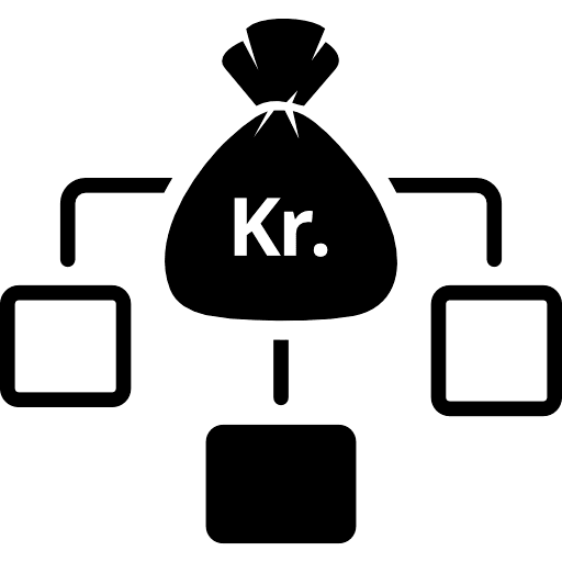 Danish Krone Income Distribution Icon