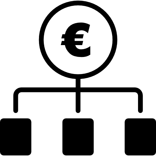 Euro Money Allocation Icon