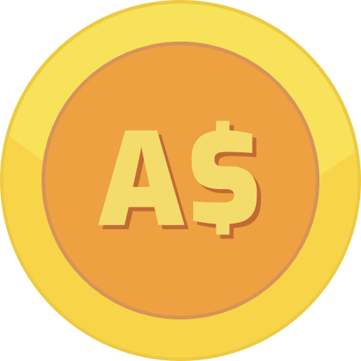 Gold Coin Australian Dollar Icon