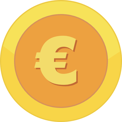 Gold Coin Euro Icon