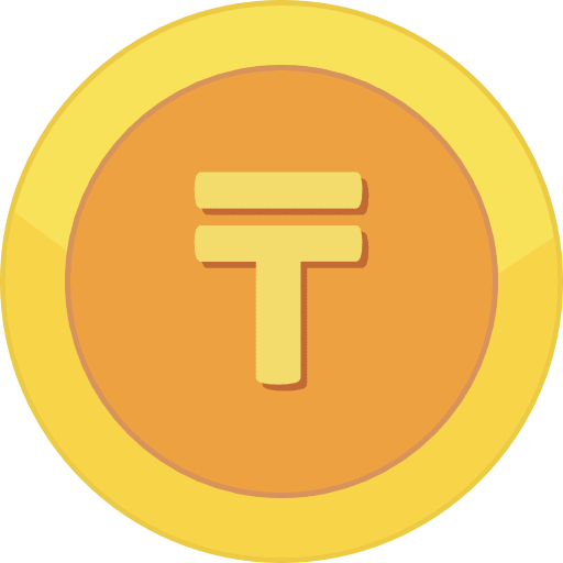 Gold Coin Kazakhstani Tenge Icon