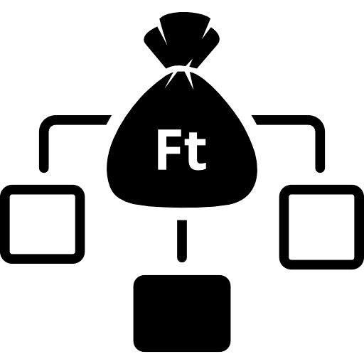 Hungarian Forint Income Distribution Icon