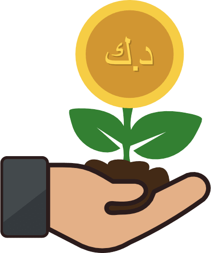 Investment Kuwaiti Dinar Color Icon