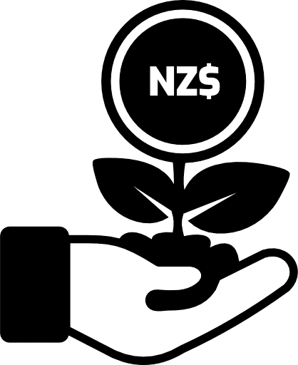 Investment New Zealand Dollar Icon