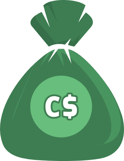 Money Bag Canadian Dollar Color Icon