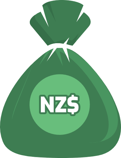 Money Bag New Zealand Dollar Color Icon