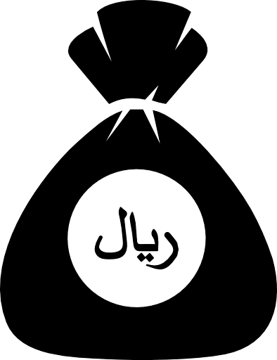 Money Bag Saudi Arabia Riyal Icon