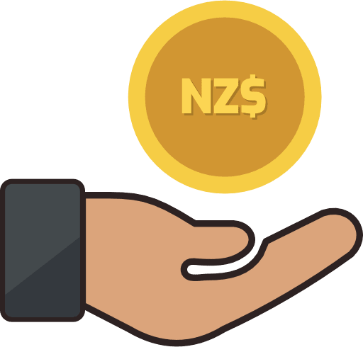 Money Receiving New Zealand Dollar Color Icon