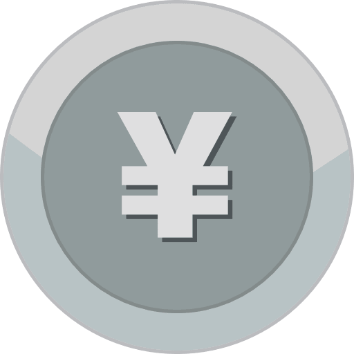 Silver Coin Yen Icon