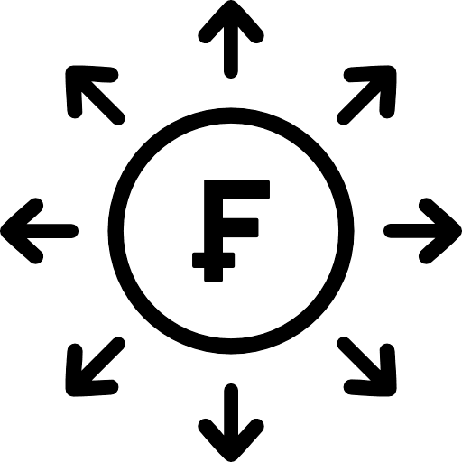 Swiss Franc Investment Diversification Icon