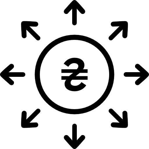 Ukraine Hryvnia Investment Diversification Icon