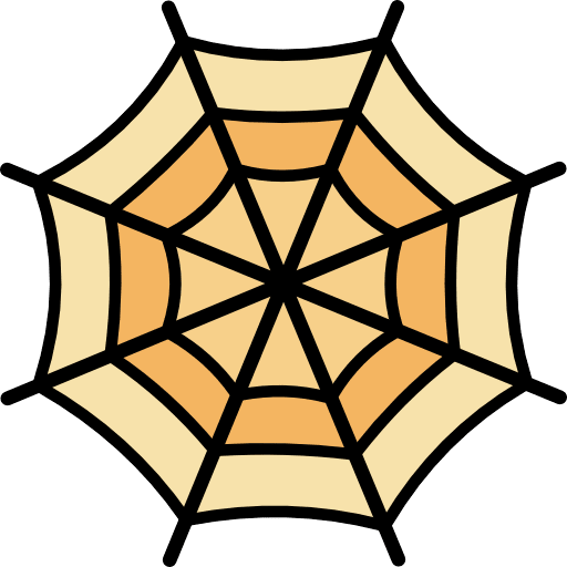 Cobweb Spiderweb Color Icon